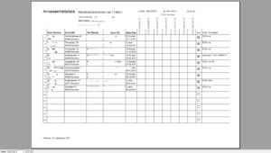 Anwesenheitsliste in der Kursverwaltungssoftware