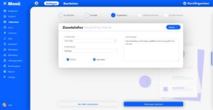 Zusatzinfos für KursBucher anlegen