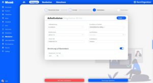 Arbeitsdaten für Mitarbeiter anlegen